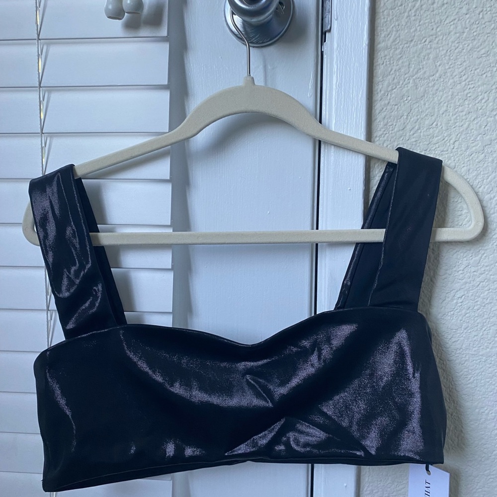WeWoreWhat Leather Bralette